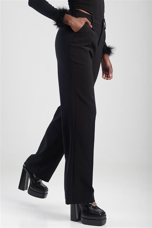 Sissy Boy Size S8 Sissyboy Ladies High Waist Trouser  Black (7335950286937)