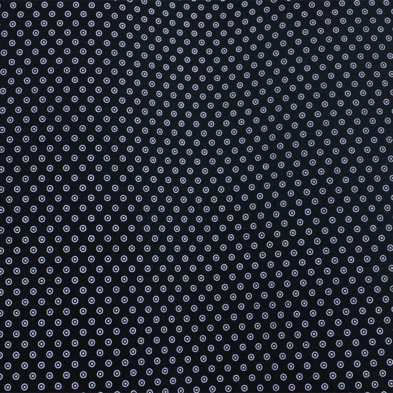 3 CATS Dress Fabrics 3 Cats Shweshwe Fabric C/w06 Black XH0150 90cm (7190556082265)