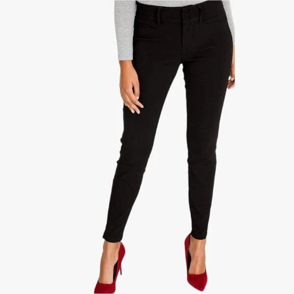 Sissy Boy Womens Eresha Mid Rise Skinny Pants-Black P10241MID.