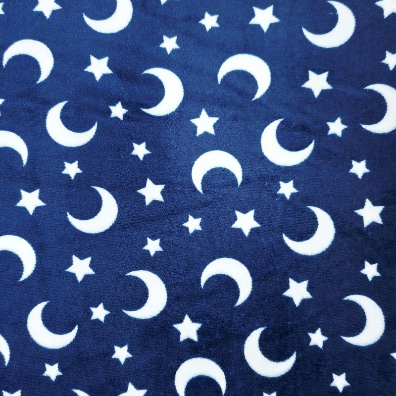 Printed Mongolian Fleece Fabric 150cm Floral.