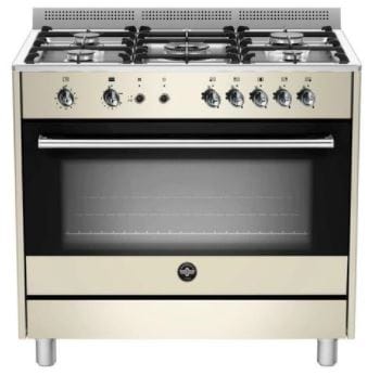 la germania Gas Stove La Germania 90cm Cream 5 Burner Gas Stove & Gas Grill RUS95C81DCR (6978505998425)