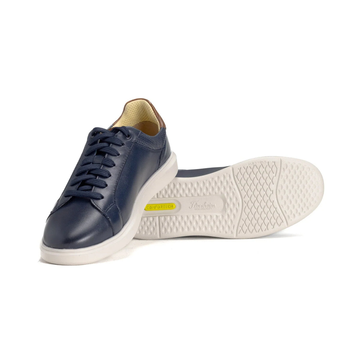 Florsheim Men's Social Lace To Toe Sneaker-Navy