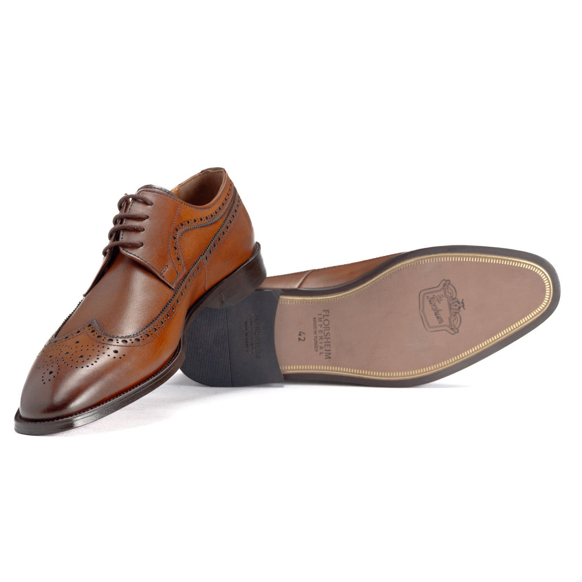 Florsheim Mens Adana Formal Shoe-Tan.