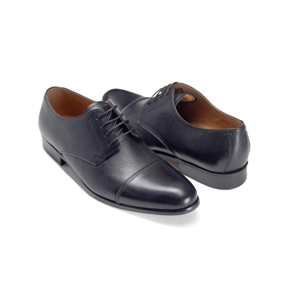 Florsheim Mens Centurion Toe Cap Shoes-Black