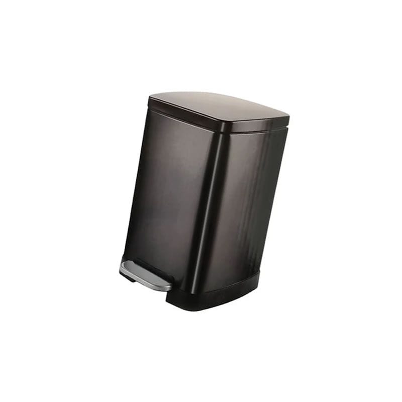 Continental Homeware DUST BIN Continental Homeware Square Pedal Dust Bin Black Steel 20L CH798 (7304619098201)