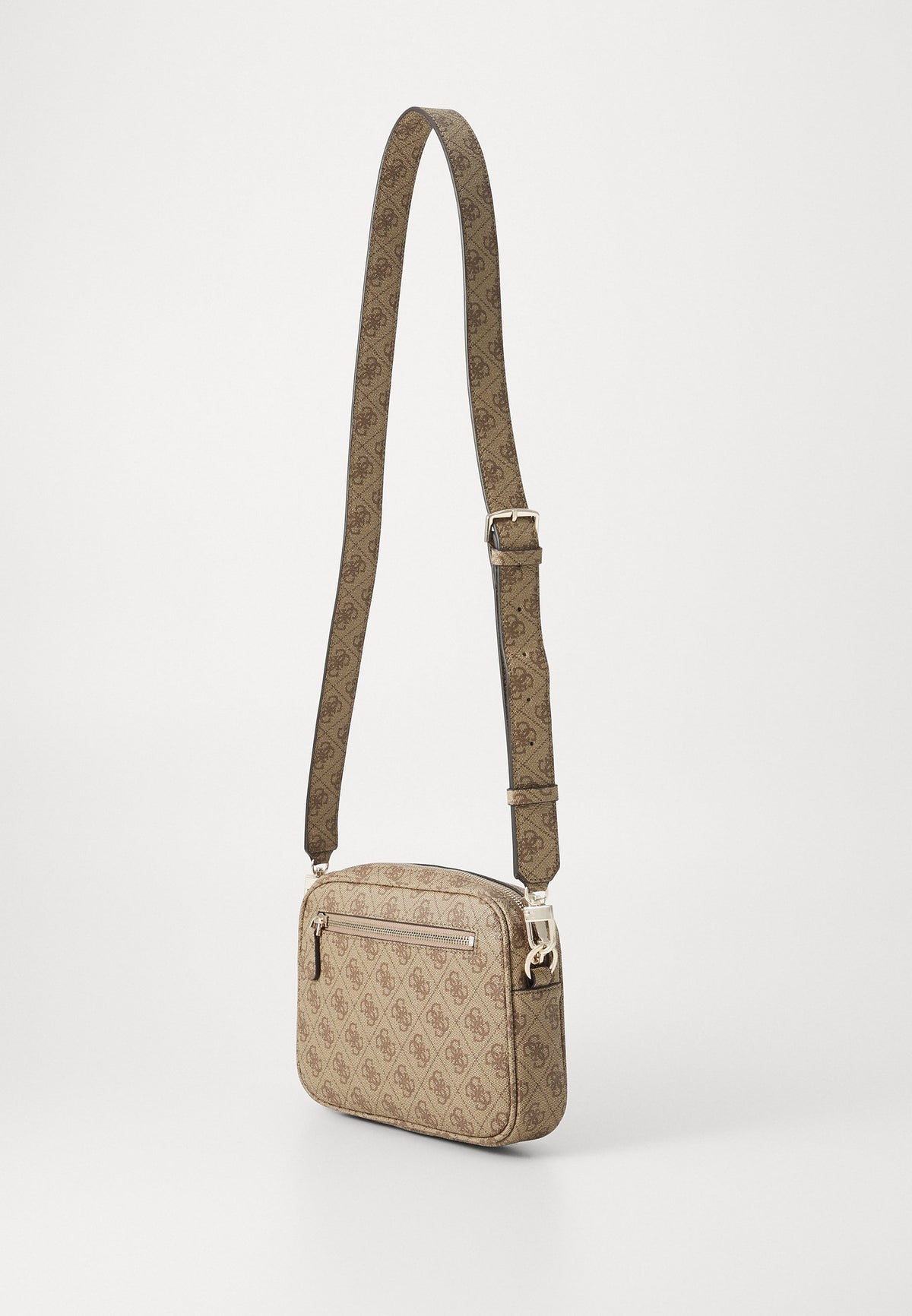 Guess Meridian 11 Camera Bag Crossbody Latte OS697414.