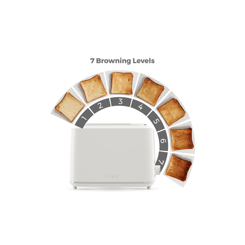 Riva Cool Touch Toaster 2-Slice White RVWT001