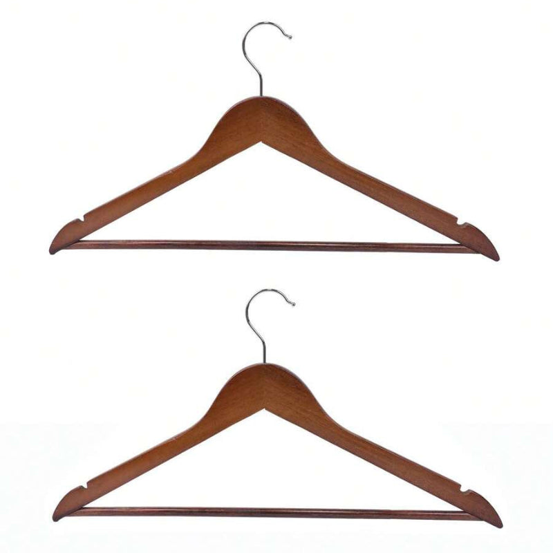 Danny Home Wood Hanger 44.5cm Brown 3 Piece WH010F-3.