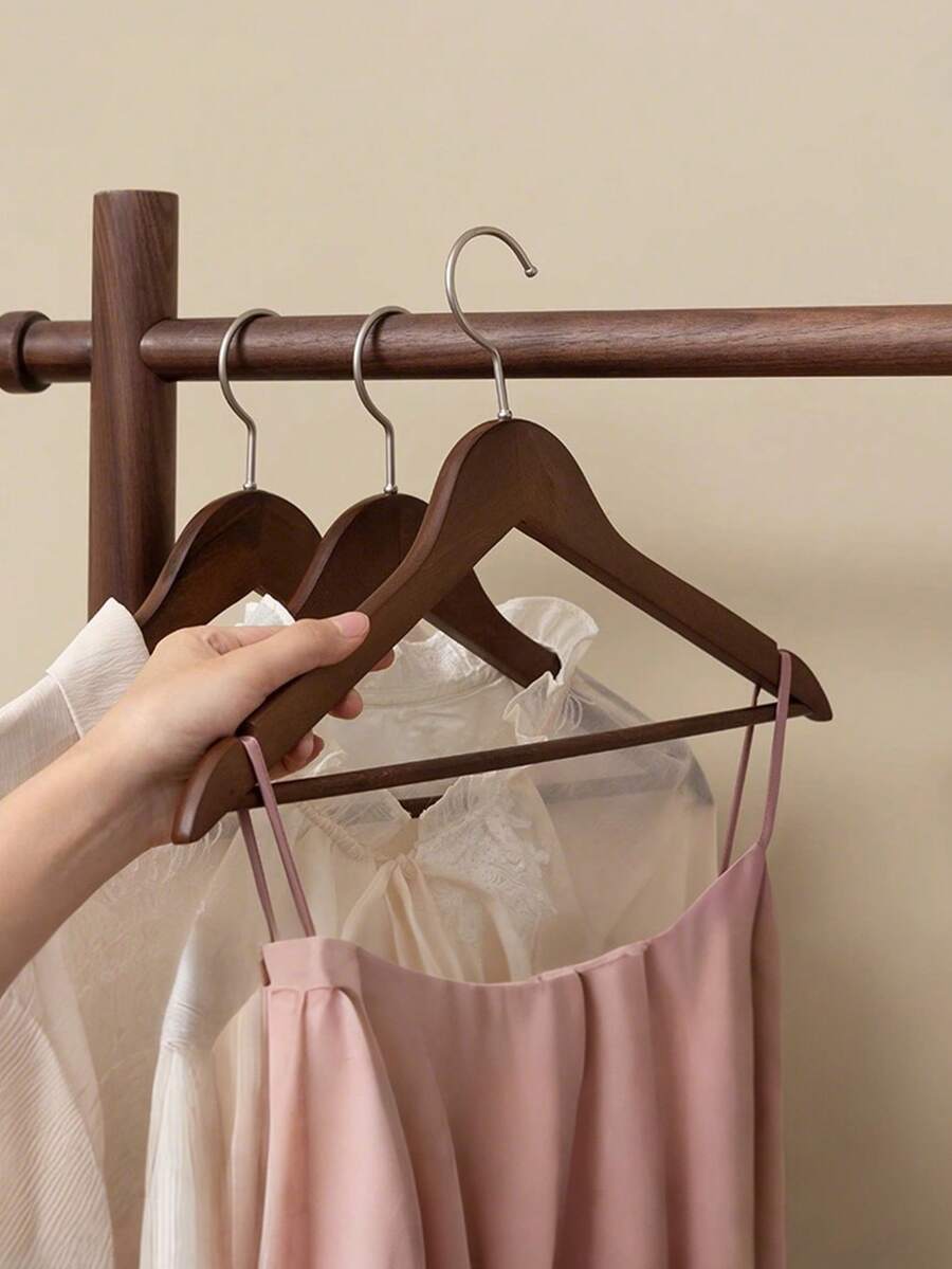 Danny Home Wood Hanger Set 3 Pieces 44.4cm Brown WH010M-3PDQ.
