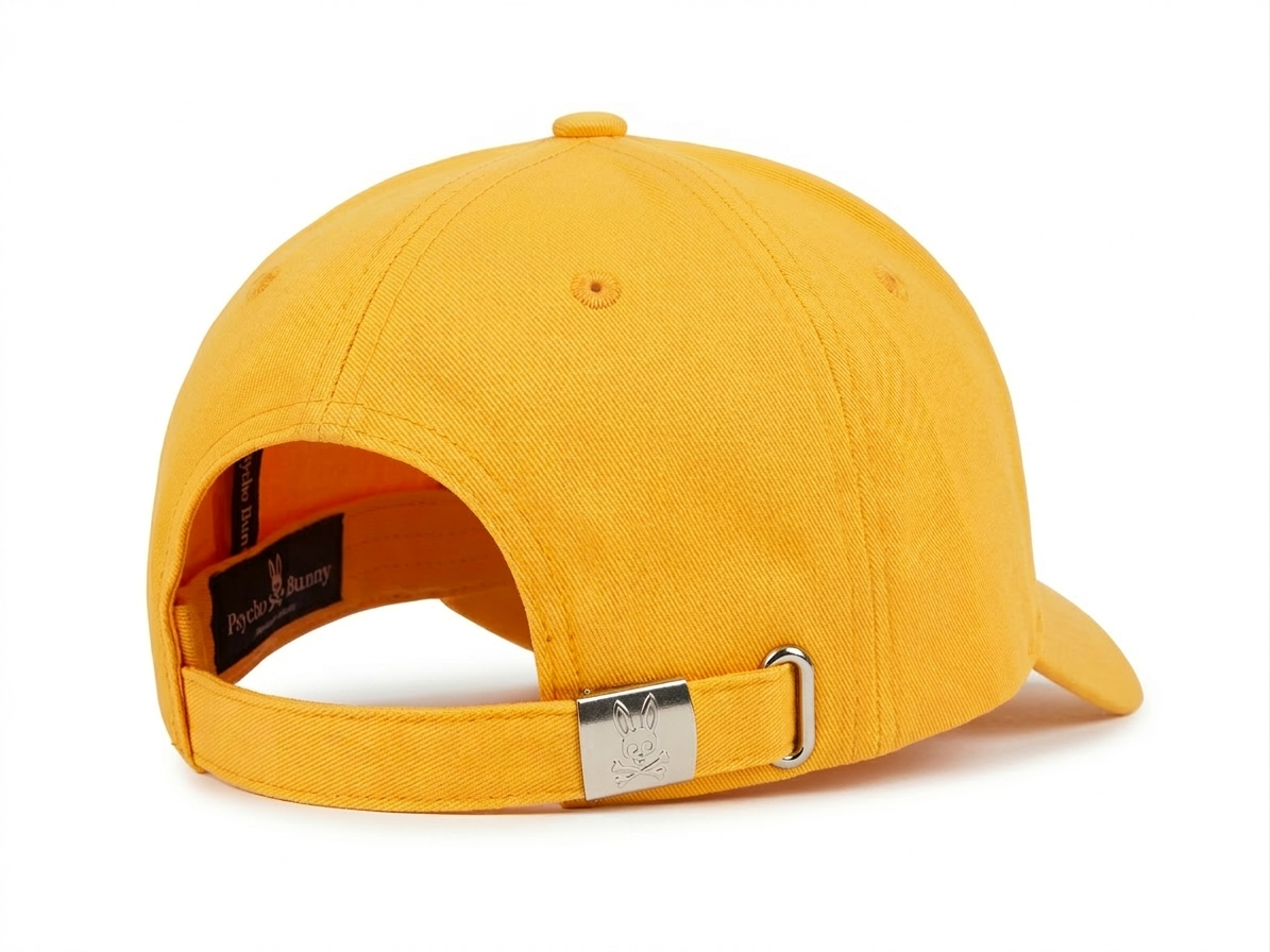 Psycho Bunny Olivier Baseball Cap Papaya SP26-1500072.