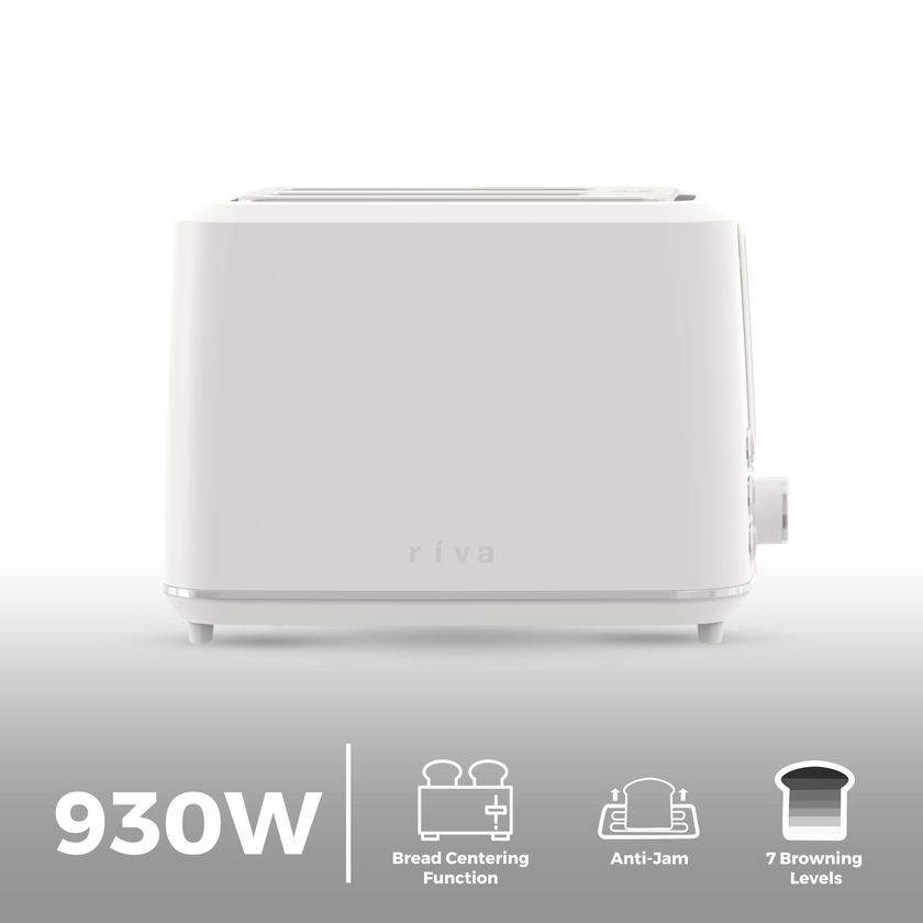 Riva Cool Touch Toaster 2-Slice White RVWT001