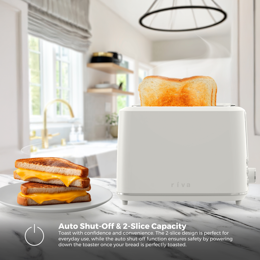 Riva Cool Touch Toaster 2-Slice White RVWT001