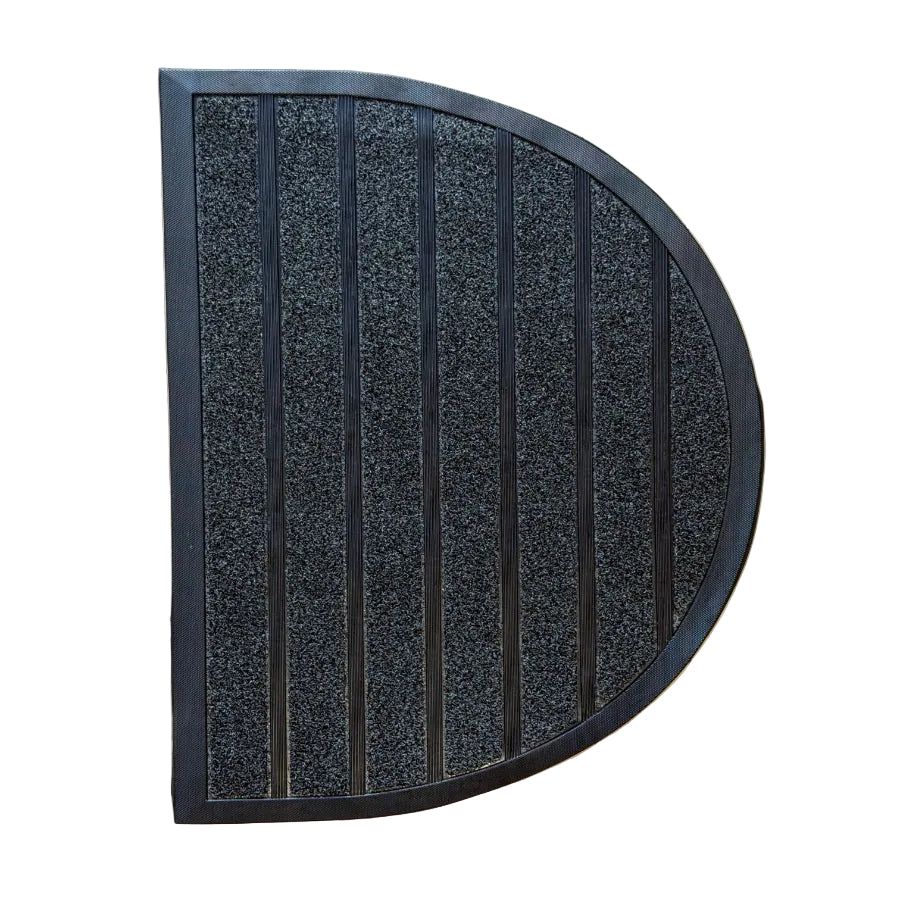 Grime Buster Half Moon Door Mat Dark Grey 45x75cm.