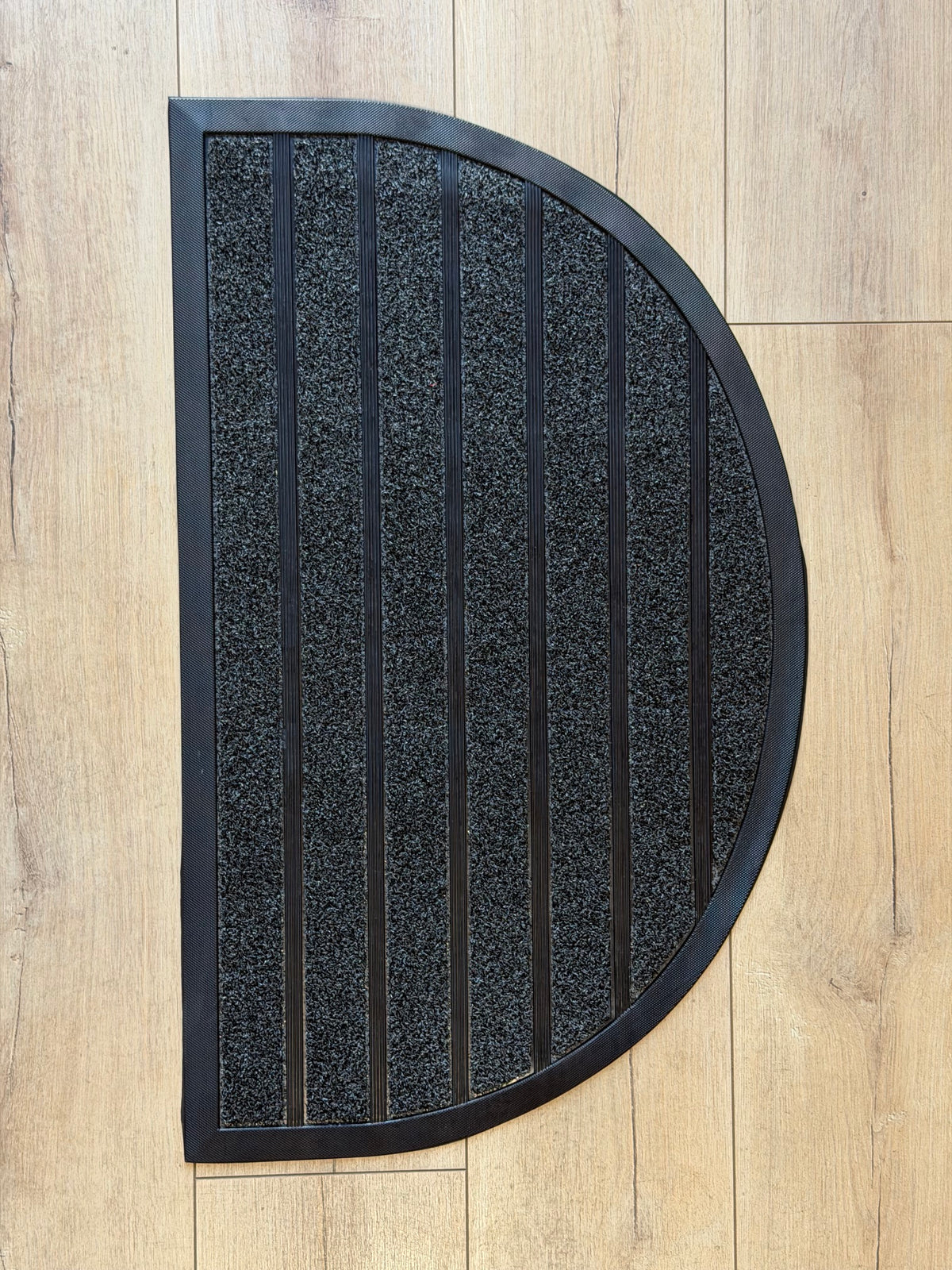 Grime Buster Half Moon Door Mat Dark Grey 45x75cm.