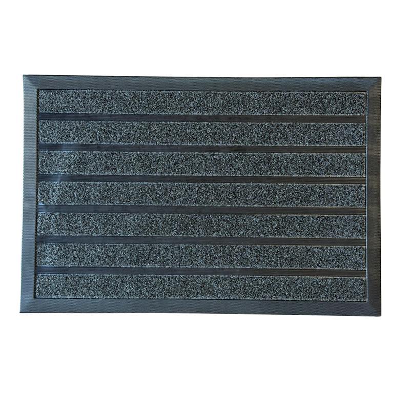 Grime Buster Rectangle Door Mat Dark Grey 40x60.