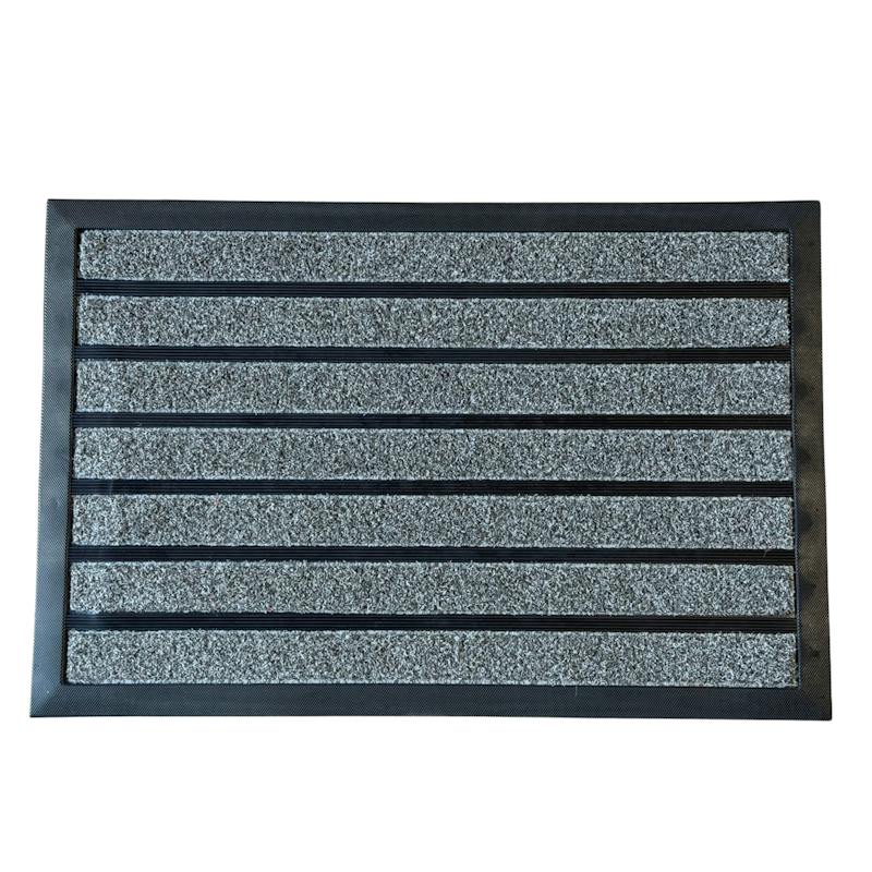 Grime Buster Rectangle Door Mat Light Grey 45x75cm.
