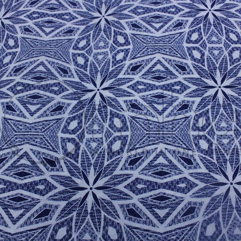 3 CATS Dress Fabrics 3 Cats Shweshwe Fabric C/w99 Blue XH1132 90cm (6597234262105)