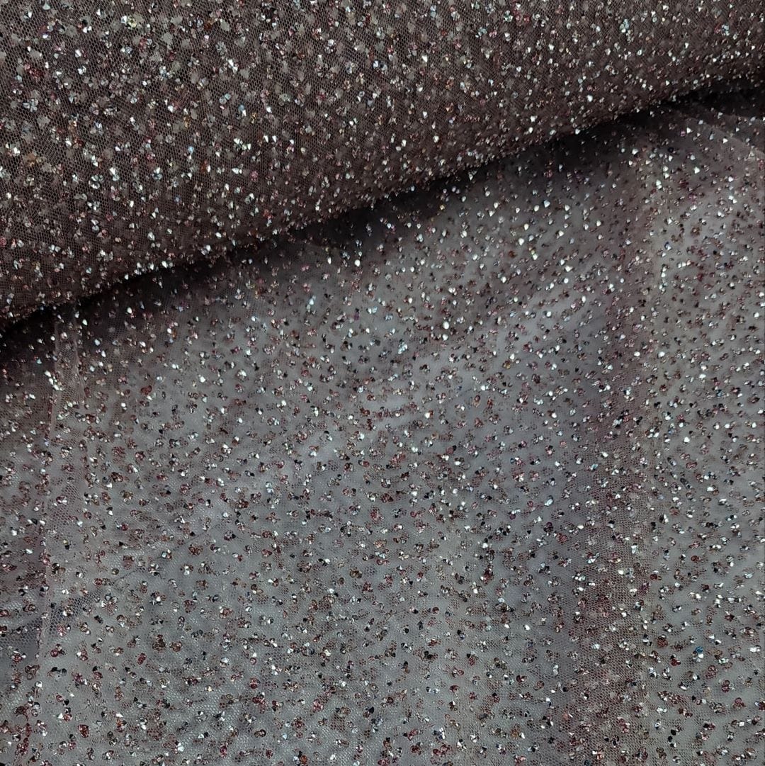 BEADED LACE Dress Fabrics Kendall Lace Fabric Dusty Pink 140cm (7397285101657)