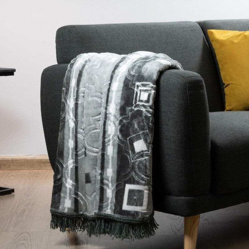 Sesli Sesli Mink Frill Design 160X170 BLK167 (4666323796057)