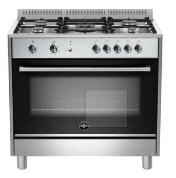 LA GERMANIA Gas Stove LA Germania 90cm Freestanding Stove 5 Gas Burner Hob with Electric Oven Stainless Steel RUS95C61LDXCI (6978533392473)