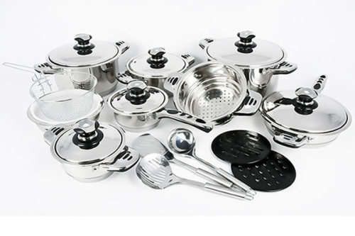 Tissoli 23 Piece Stainless Steel Crown Cookware Set.