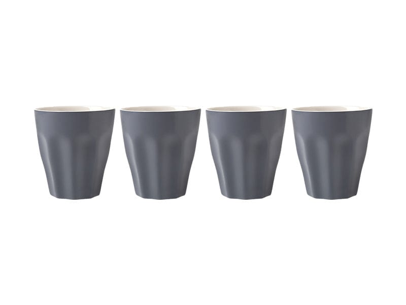 Maxwell & Williams MUG Maxwell & Williams Sala Latte Cup Set of 4 Charcoal 265ml LM0034 (7504600236121)