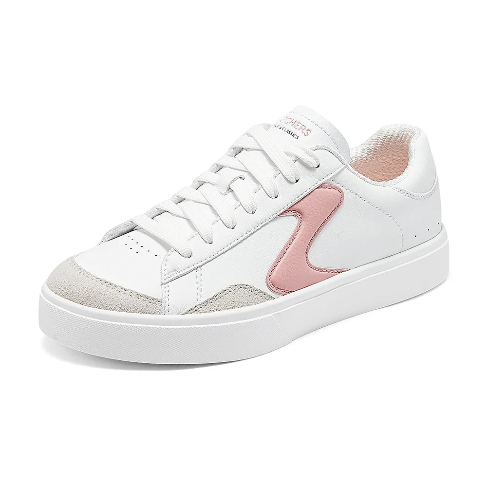 Sketchers Ladies Court Classics Eden LX-White/Pink 185190-WPK