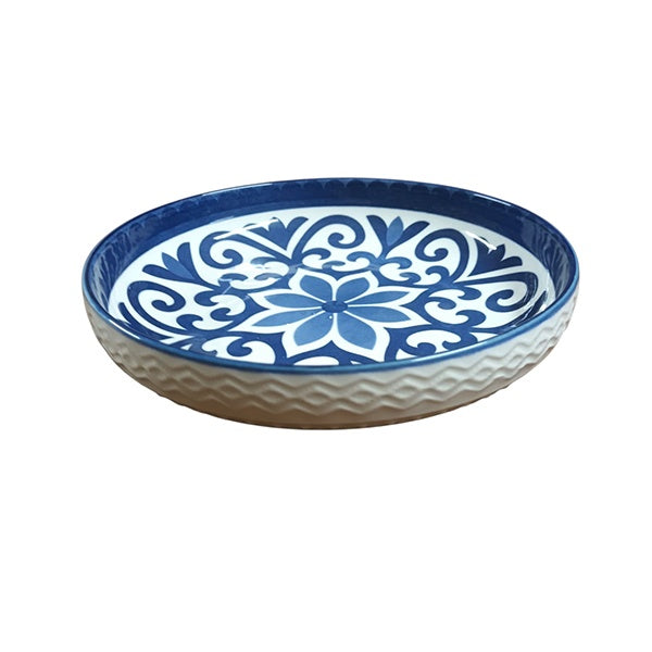Villa Alegre 20cm Ceramic Embossed Pasta Dish 18782