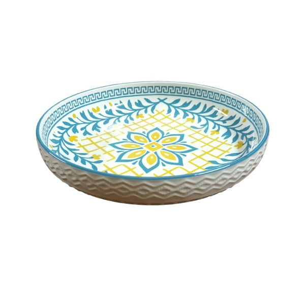 Villa Alegre 20cm Ceramic Embossed Pasta Dish 18782