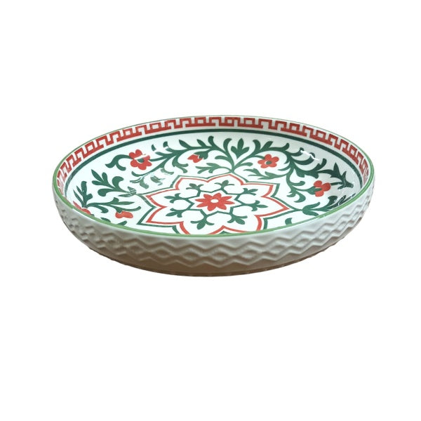 Villa Alegre 20cm Ceramic Embossed Pasta Dish 18782