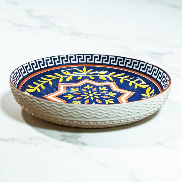 Villa Alegre 20cm Ceramic Embossed Pasta Dish 18782