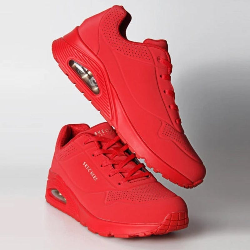 Skechers Sneakers 4 Skechers Uno Stand On Air Ladies Sneakers Red (4748596215897)