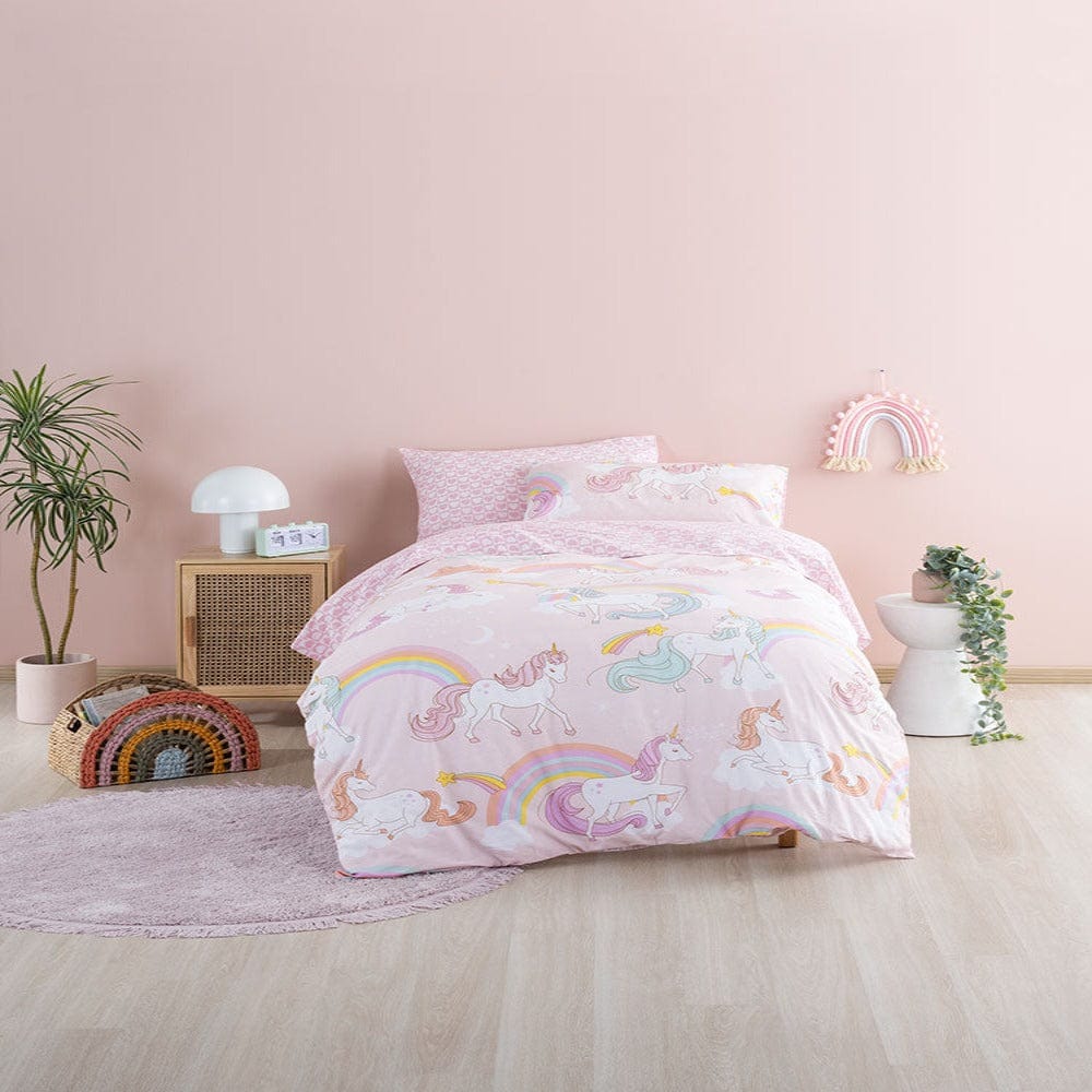 Linen House Duvet Cover Single Linen House Rainbow Dreams Duvet Cover Set (7314321113177)