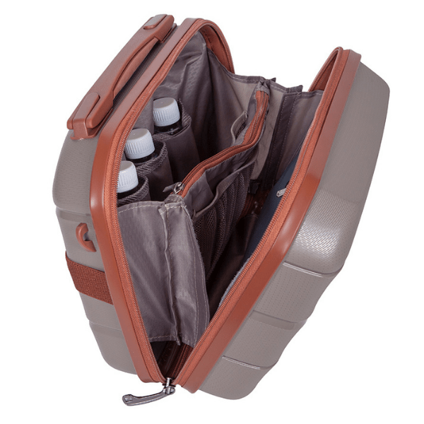CELLINI BEAUTY CASE Cellini Spinn Beauty Case Mink/Tan (7234709651545)
