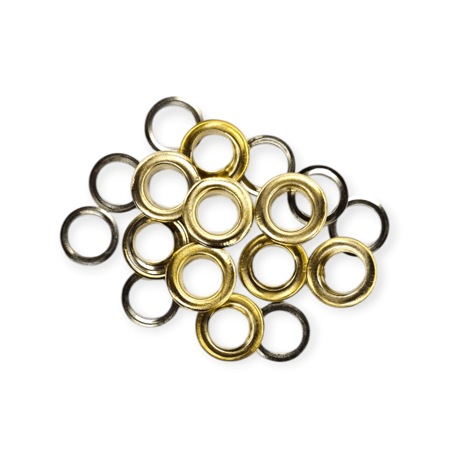 MHC Eyelet Rings Gold Metal Eyelets W/Washer 10x16mm