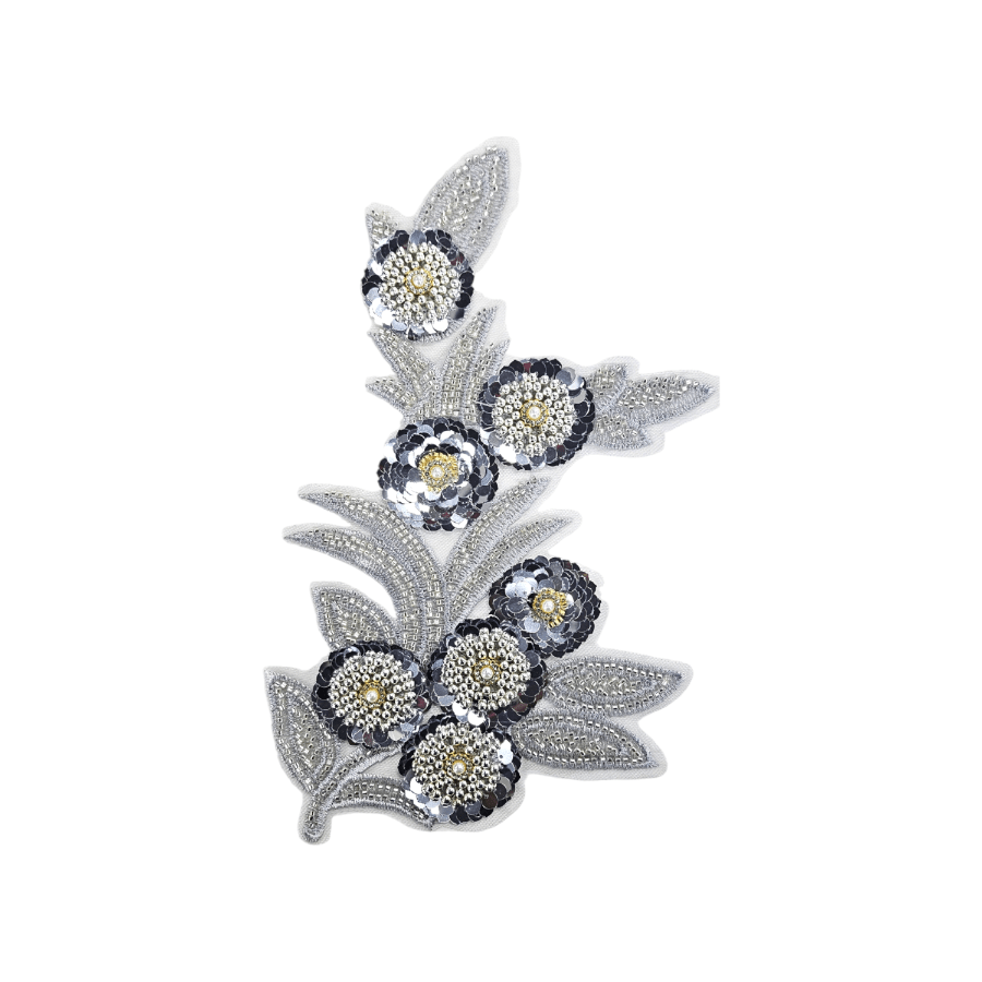 PATCHES Habby Silver Beatrice Embroided Motif