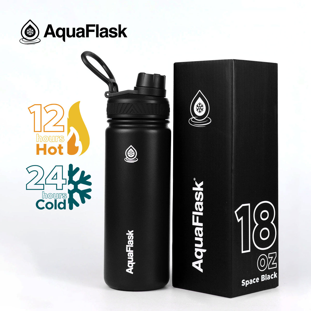 Aquaflask 532ml Flask Space Black AF-Q10