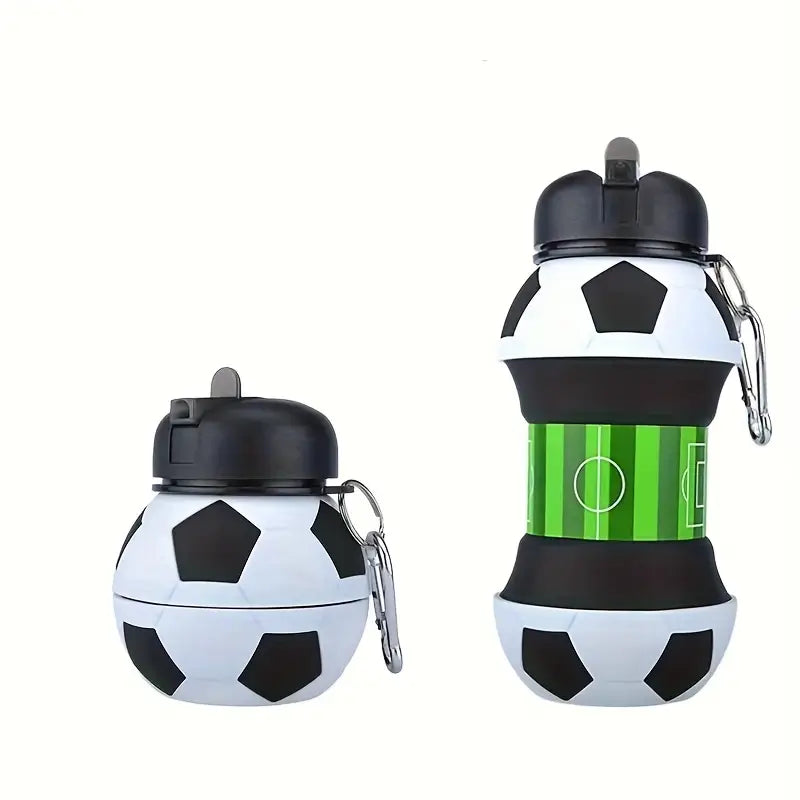 Silicone Water Bottle Adjustable 550ml/18.6oz