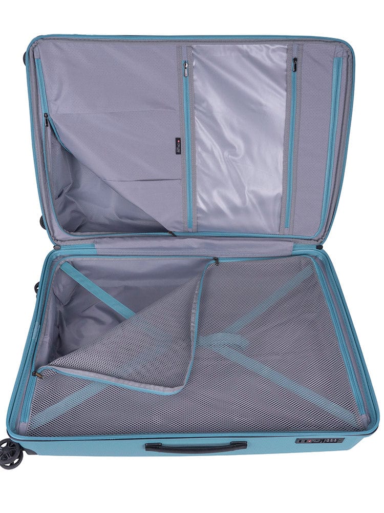CELLINI Luggage & Bags Cellini Starlite Large 4 Wheel Trolley Case Light Blue (7497395732569)