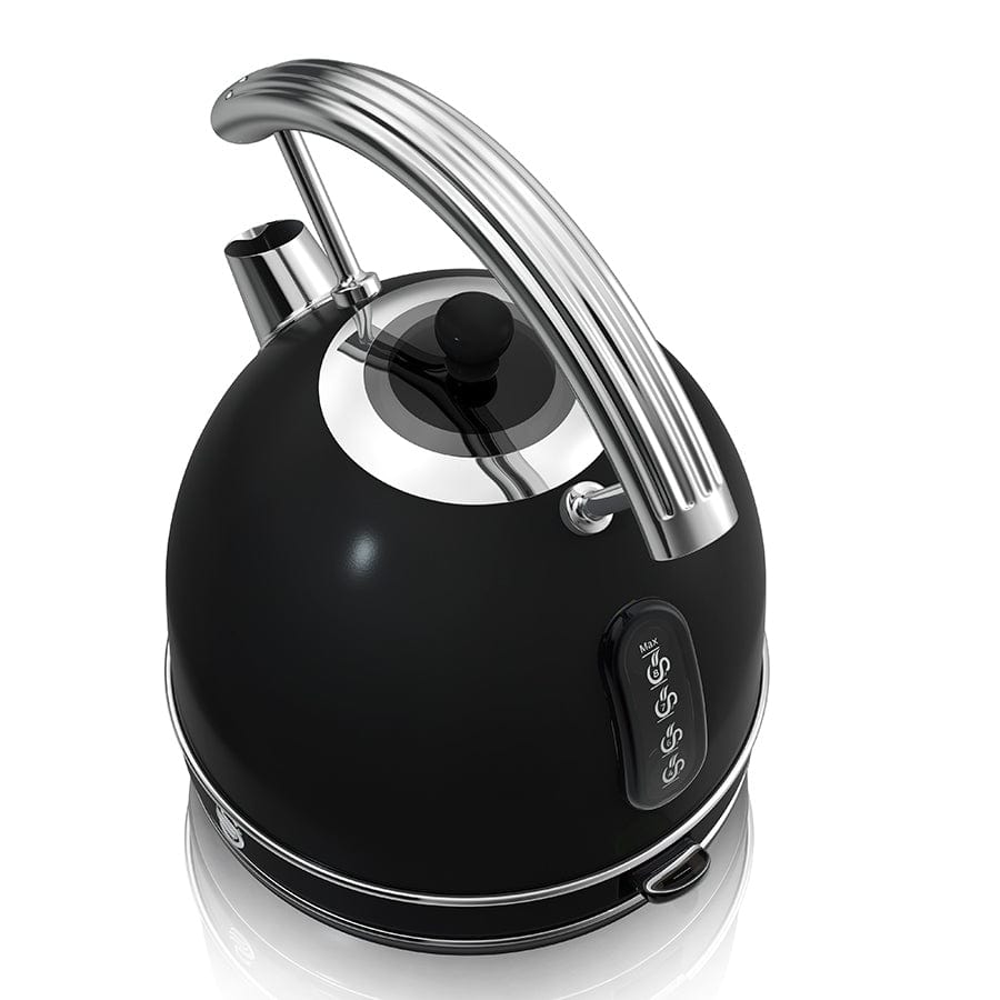 Swan TOASTER Swan Retro Dome Cordless Kettle & 2 Slice Toaster Black STP01B (7044726390873)