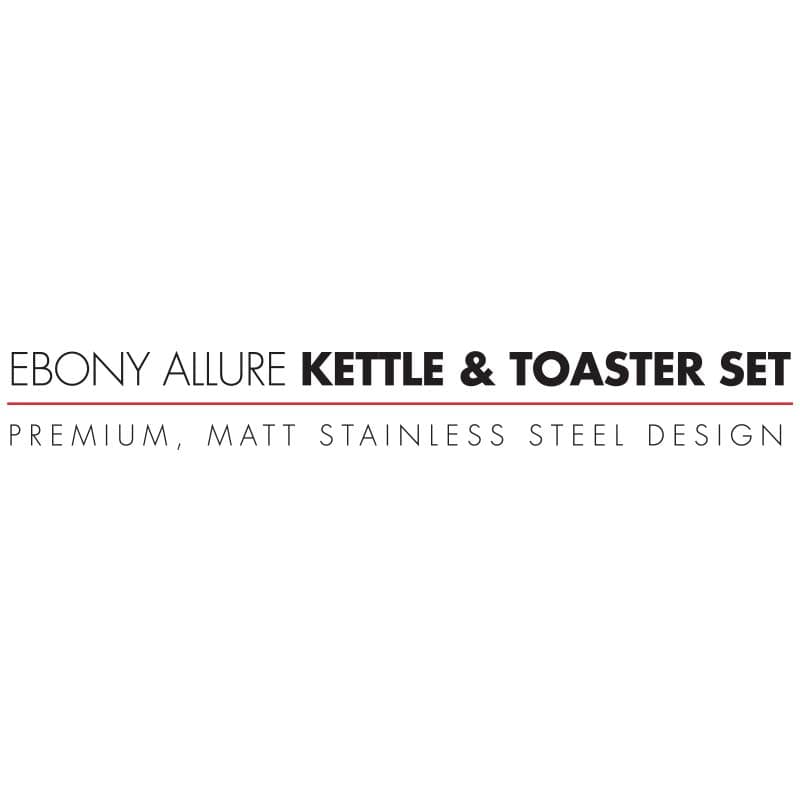 BENNETT READ KETTLE Bennett Read Ebony Allure Kettle & Toaster Set KBP105 (7096324522073)