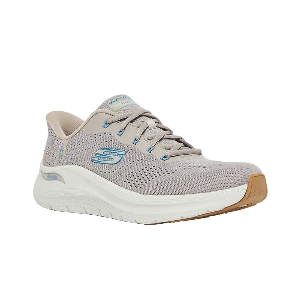 Skechers Men's Arch Fit 2.0 Lestur Lace-Up Shoes- Taupe/Blue 232712