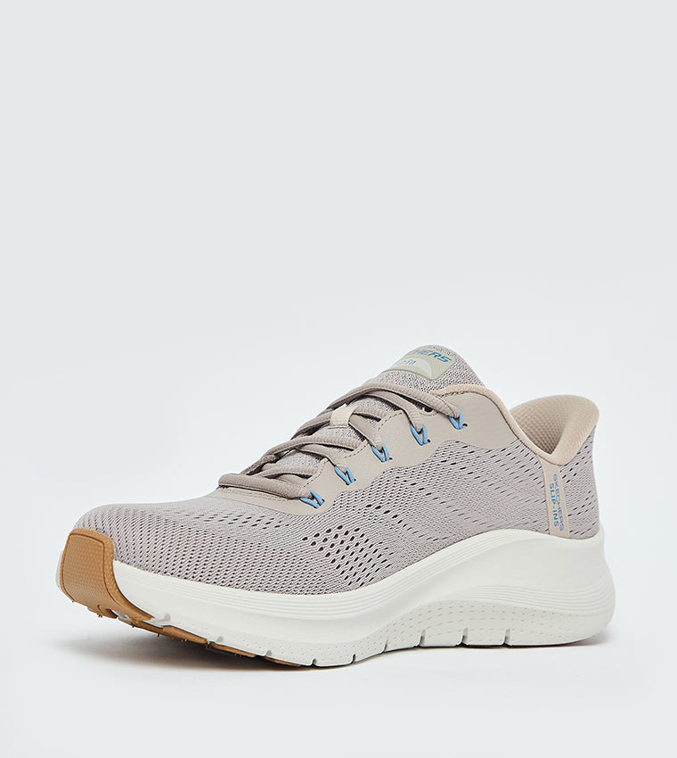Skechers Men's Arch Fit 2.0 Lestur Lace-Up Shoes- Taupe/Blue 232712