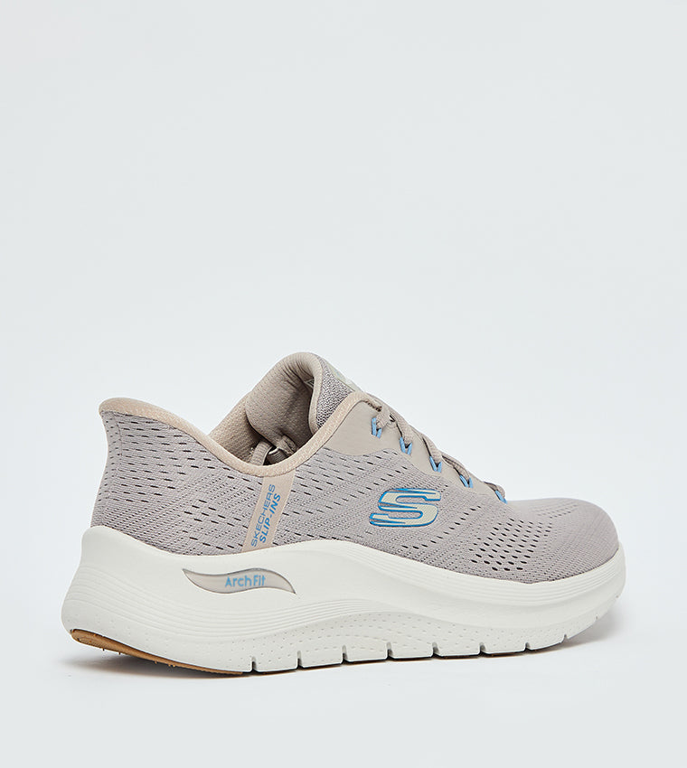 Skechers Men's Arch Fit 2.0 Lestur Lace-Up Shoes- Taupe/Blue 232712