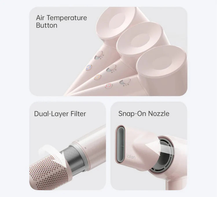 Laifen SE Lite High Performance Hairdryer Glossy Pink 1HD11-S-EU-PK-001 - MHC World