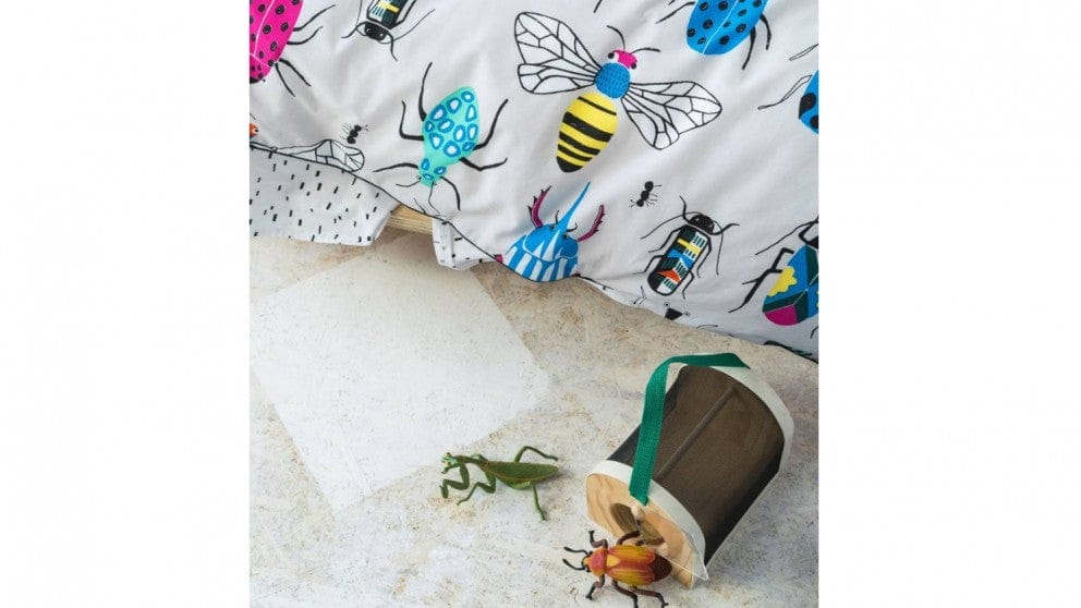 Linen House Duvet Cover Linen House Hiccups Grey Insectarium Duvet Cover Set (7291590934617)
