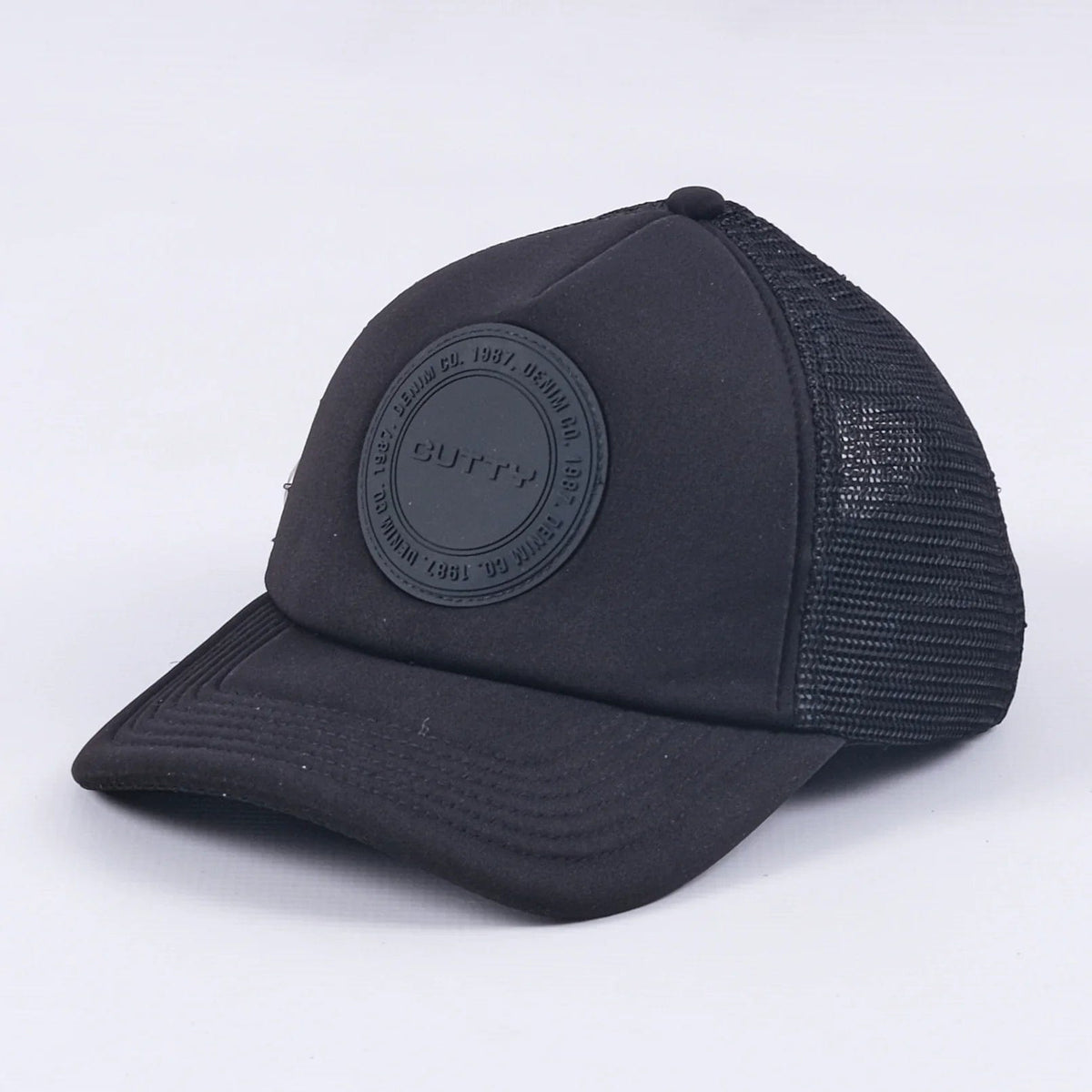 Cutty Caps Cutty Alder Trucker Hat Black (7781214355545)