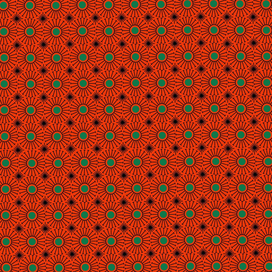 Original 3 Cat Fabric C/W16 DK Orange 90cm