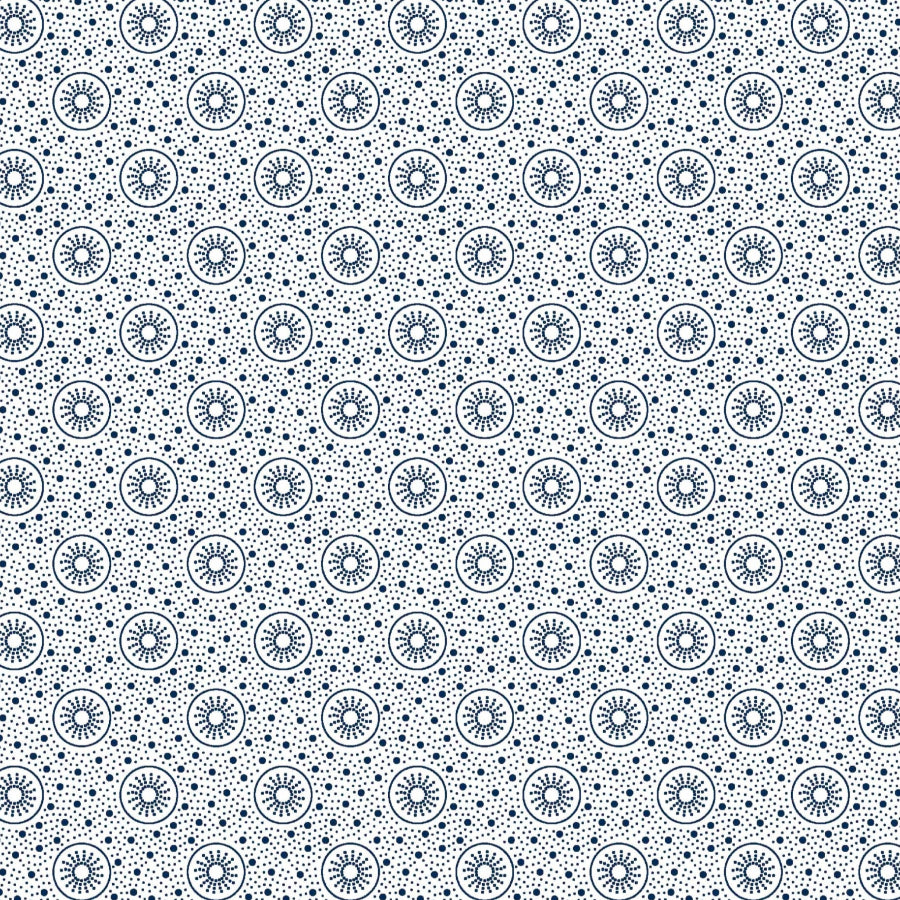 Original 3 Cats Fabric C/W99 Blue & White 90cm