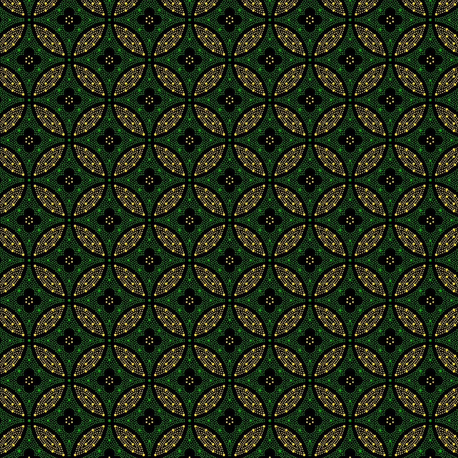 Original 3 Cats Fabric C/W19 Bottle Green 90cm
